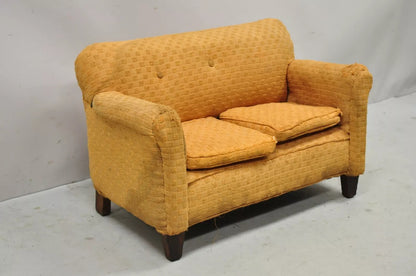 Small Vintage Wood Frame Traditional Miniature Doll Child's Kid's Sofa Couch