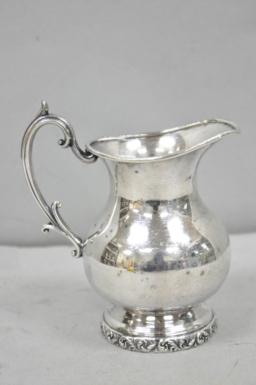 Vintage Victorian Silver Plated Small Coffee Creamer Pot by National 3002