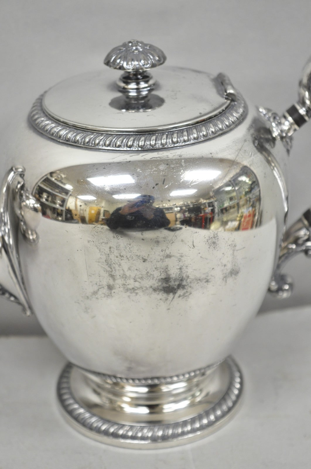 Antique Reed & Barton 4090 Silver Plated Victorian Tea Service  - 5 Pc Set