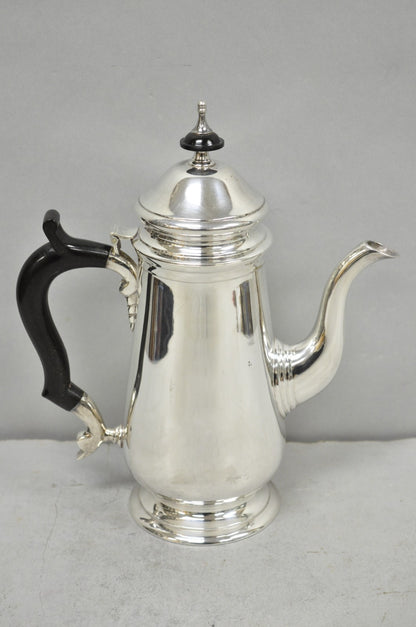 Antique Leonard Art Deco Silver Plated Teapot Coffee Pot w/ Celluloid Handle