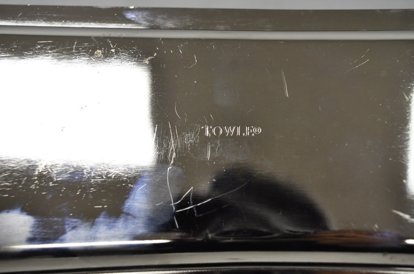 Vintage Modern Silver Plated 3 Section Narrow Serving Tray Trinket Dish by Towle