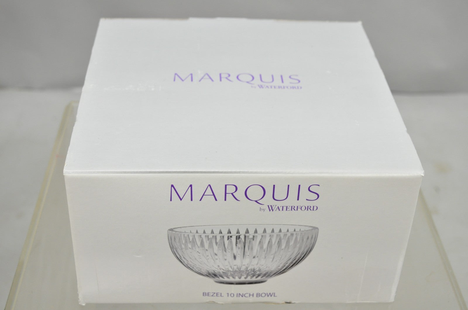 Marquis by Waterford Glass 10" Bezel Fruit Bowl Cut Crystal in Box