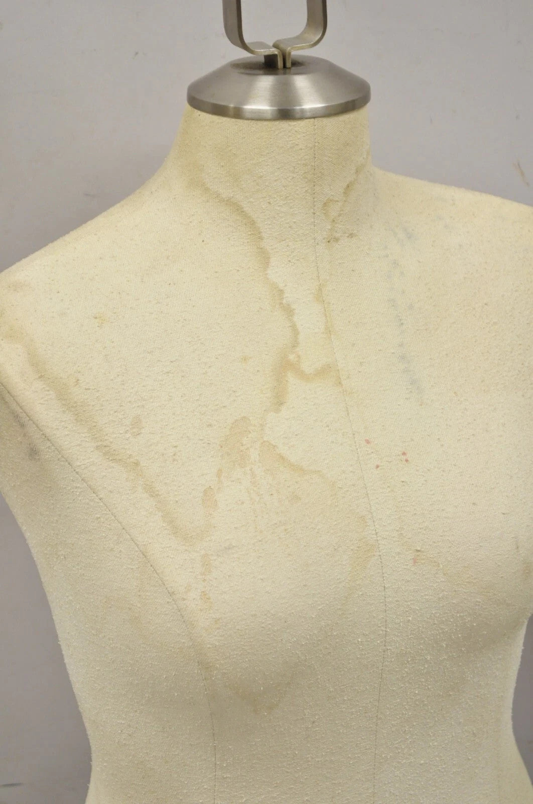 Counter Top Torso Dress Form Mannequin on Revolving Pedestal Base