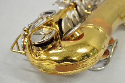 Vintage Bundy Selmer Brass Alto Saxophone in Hard Case w/ Extras