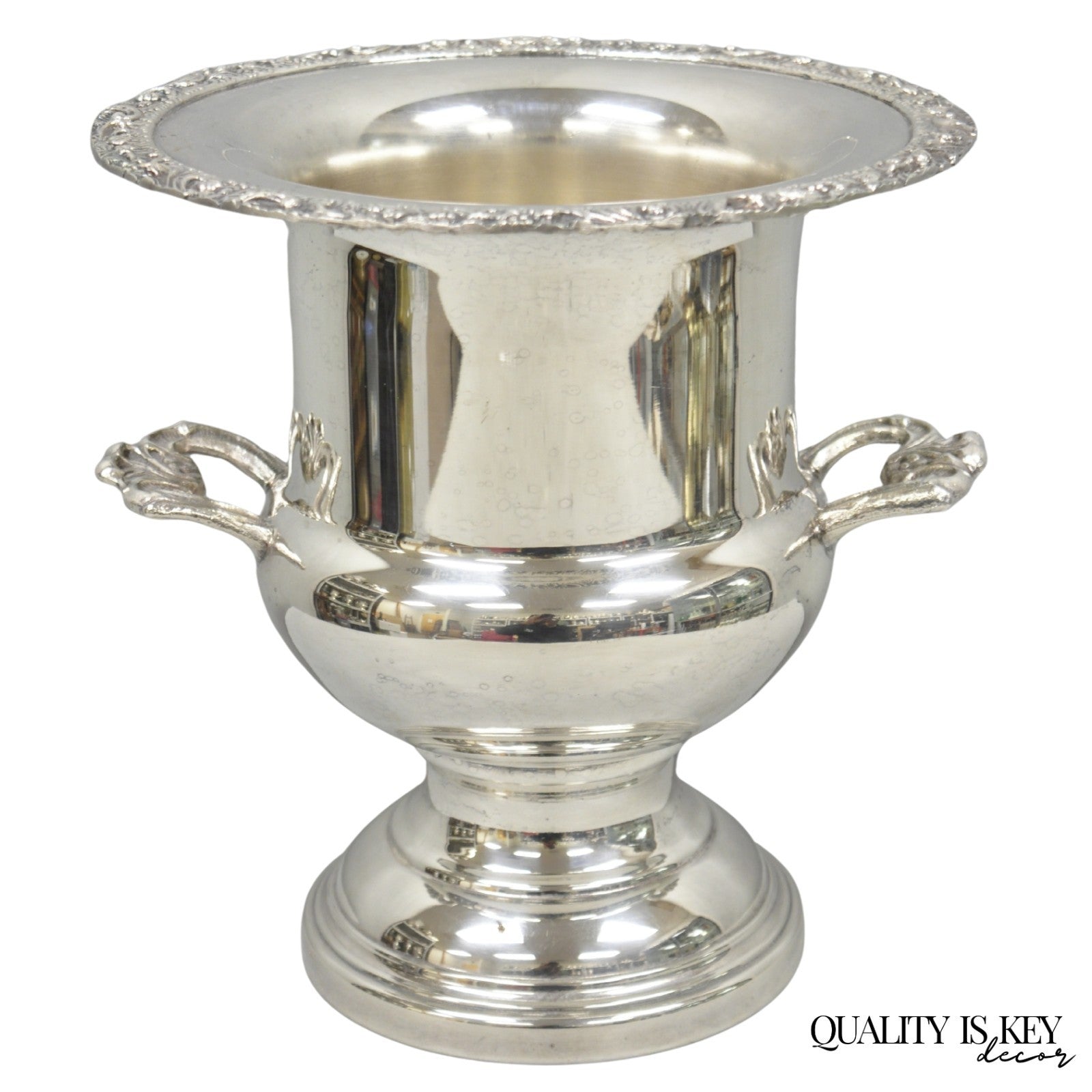 Vintage Victorian Silver Plated Trophy Cup Urn Bar Champagne Chiller Ice Bucket