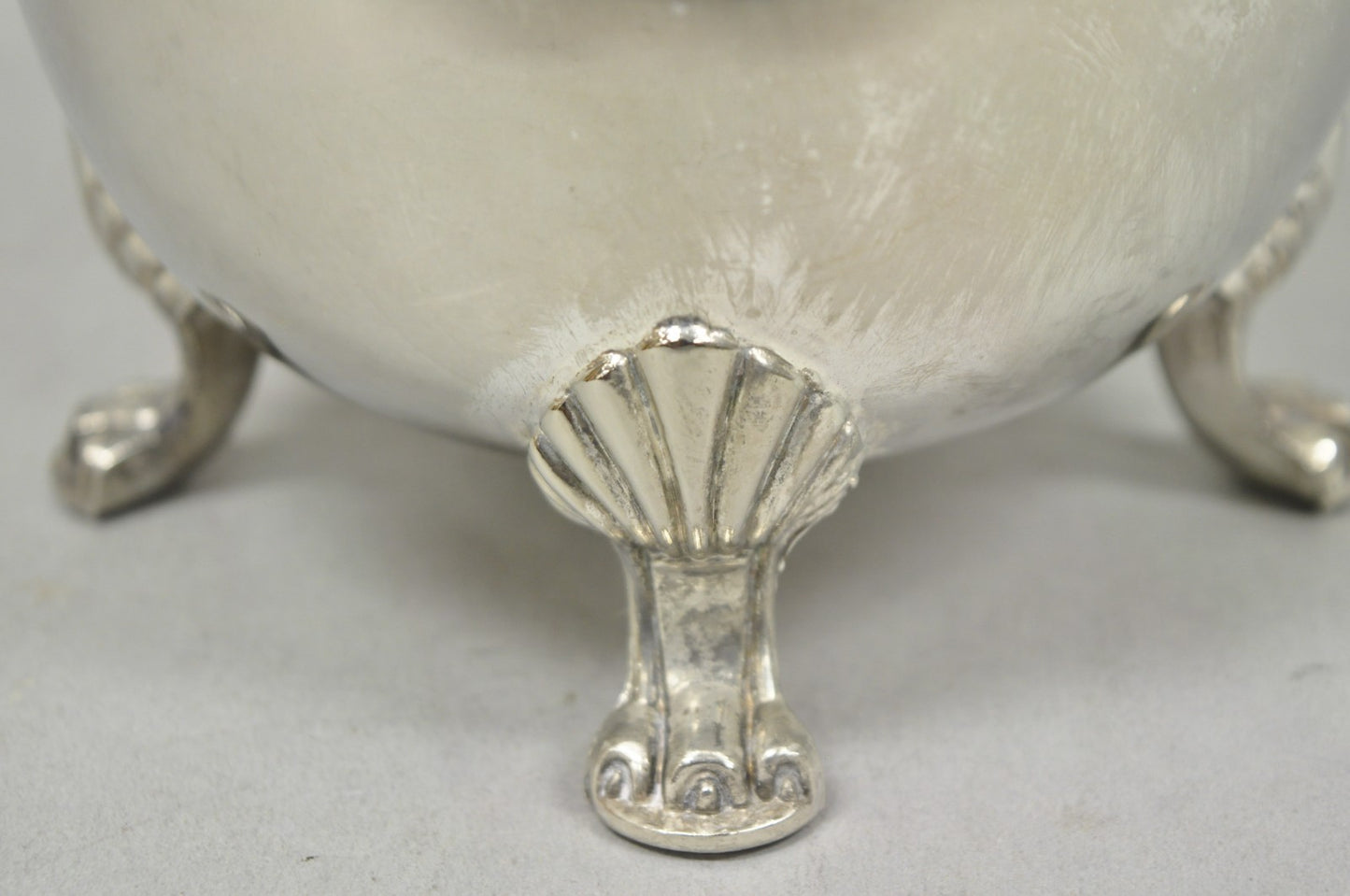 Vintage Victorian Style Silver Plated Bulbous Footed Lemonade Water Pitcher