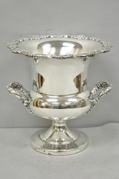 Vintage Victorian Silver Plated Trophy Cup Urn Champagne Chiller Ice Bucket