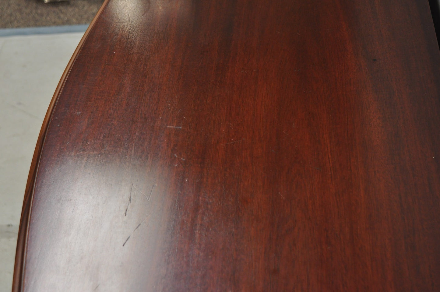 Vintage Georgian Mahogany Bow Front Server Chest Commode Dresser by John Stuart