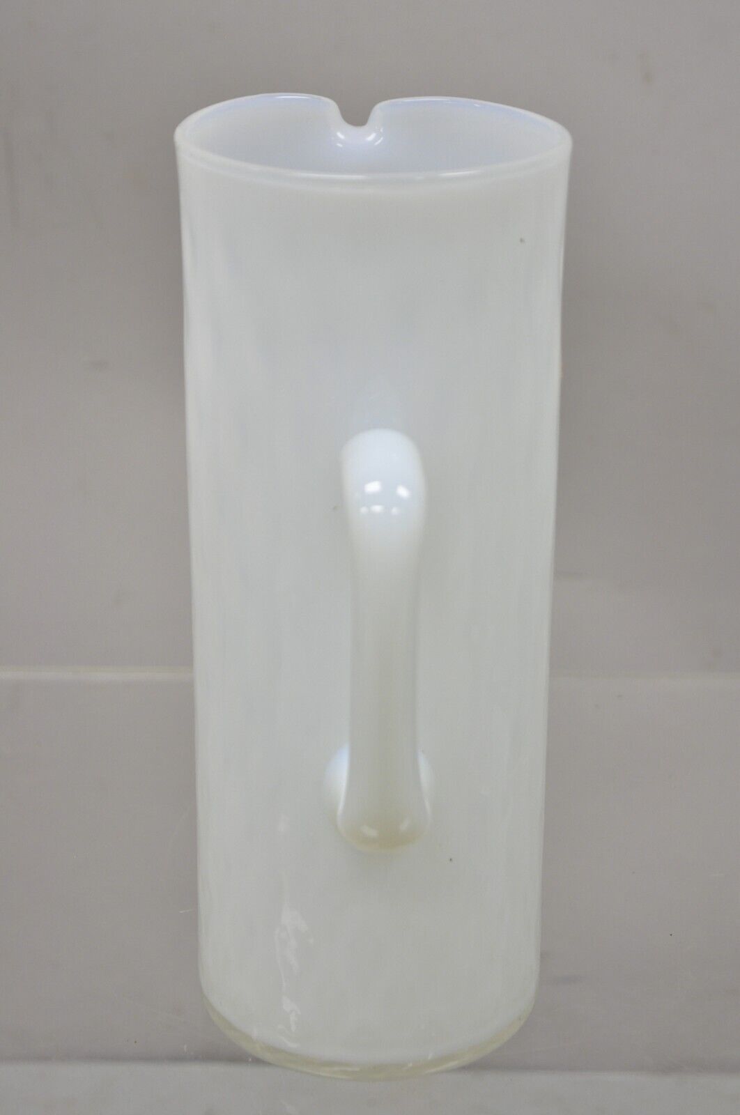 Vintage White Italian Venetian Murano Glass Cocktail Water Pitcher