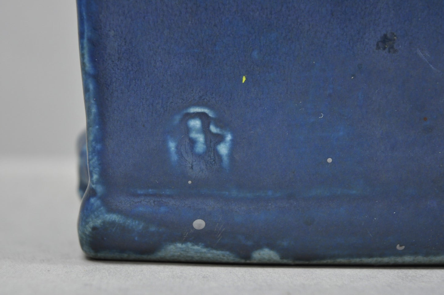 Antique Rookwood Blue Glazed Ceramic Nude Female Figure Reading Book Bookend