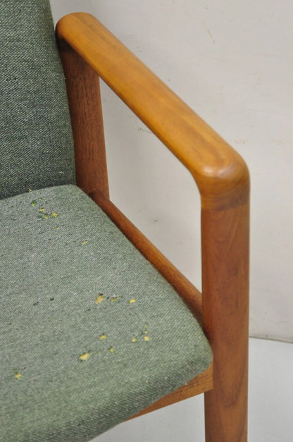 Vintage Schou Andersen Mobelfabrik Mid Century Danish Modern Teak Wood Arm Chair