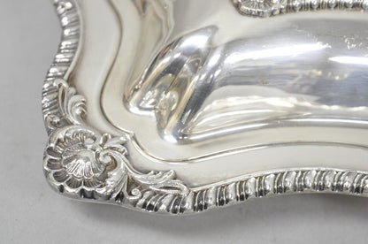 Vintage Canterbury English Regency Silver Plated Covered Vegetable Serving Dish