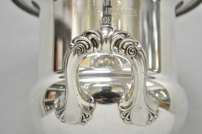Vintage Leonard Silver Plated Trophy Cup Champagne Chiller Ice Bucket Engraved