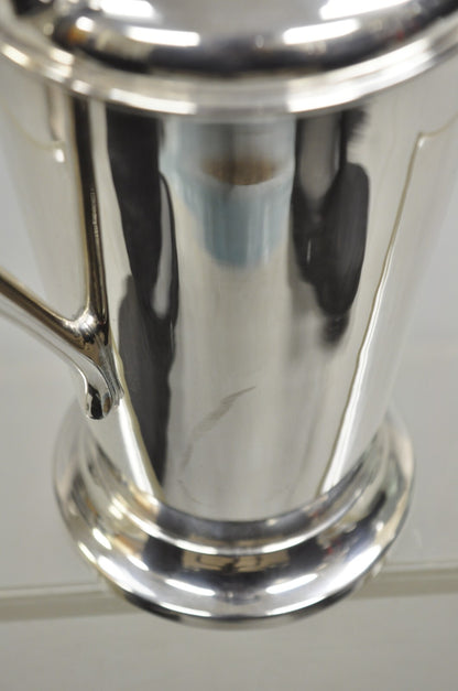 Vintage Art Deco Sheffield Silver Plated 332 USA Martini Cocktail Shaker Pitcher