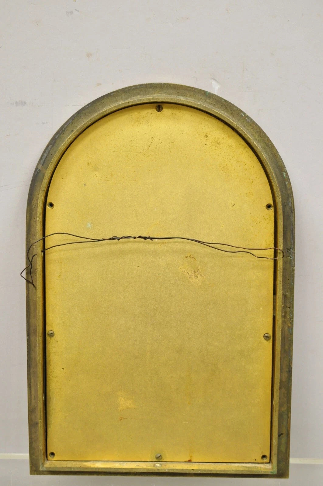 Antique Gothic Bronze Wall Hanging Altar Door Tabernacle with Chalice (A)