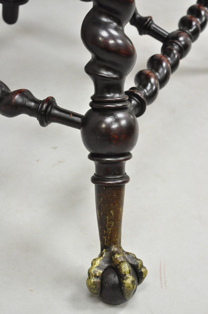 Merklen Brothers Victorian Barley Twist Mahogany Occasional Parlor Table