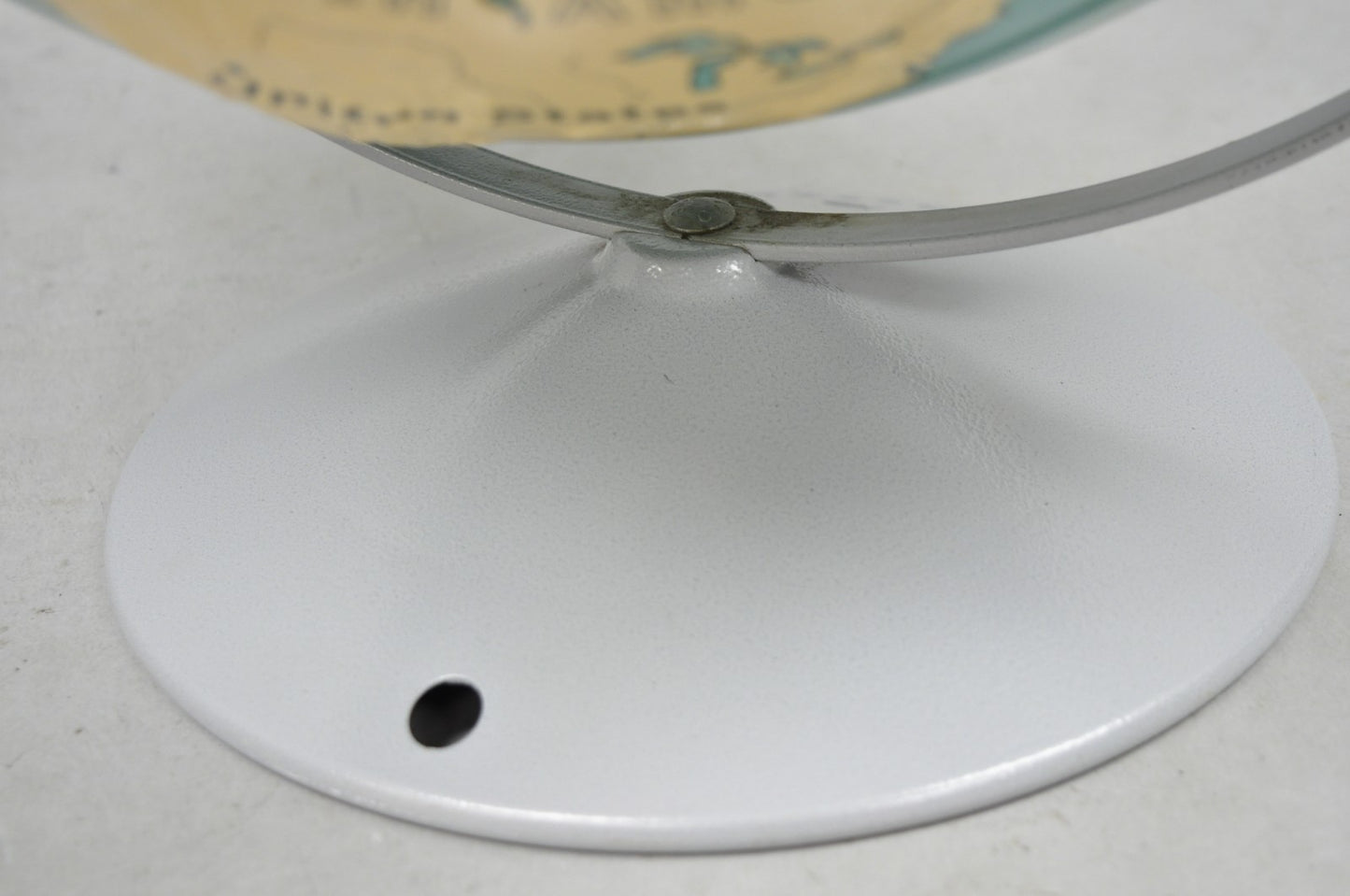 Vintage Nystrom 16" Large Sculptural Relief Classroom Double Axis World Globe