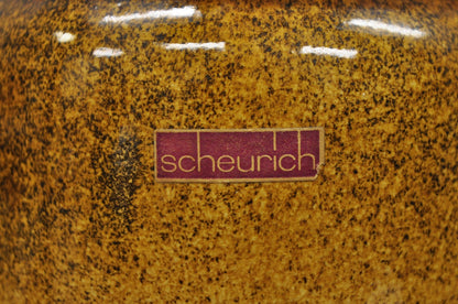 Vintage Scheurich Keramik Orange Mid Century Modern 17" Tall Vase W. Germany