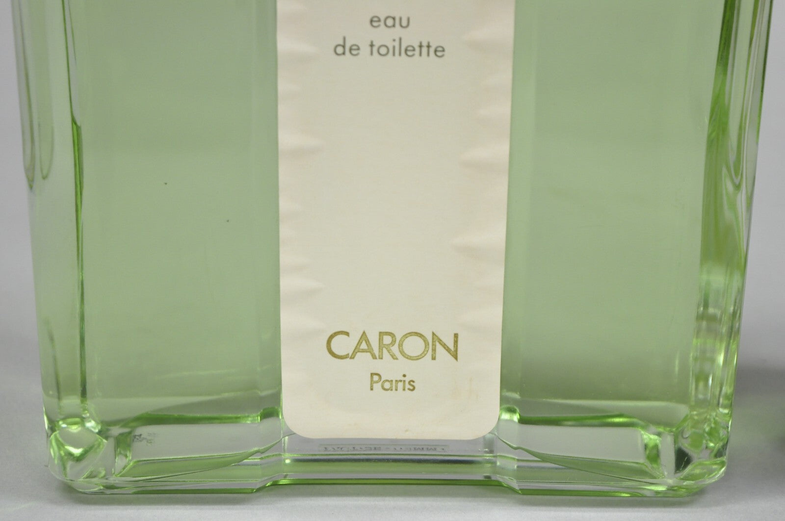 Vintage Large 12" Glass Dummy Bottle Caron Paris Cologne Perfume Store Display