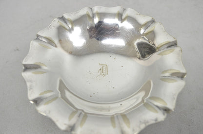 Antique "D" Monogram Victorian Homan Plate Shannon Silver Plated Compote Dish