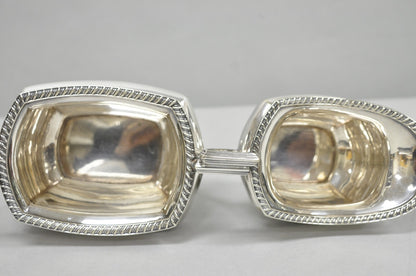 Antique Walker & Hall 53499 Art Deco Silver Plated Tea Service Set - 4 Pcs