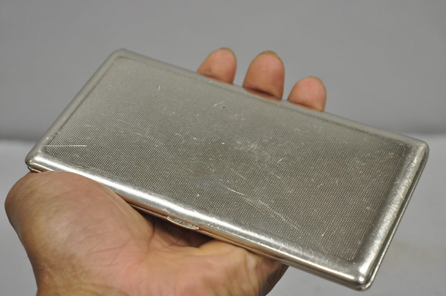 Vintage Art Deco Silver Plated Elegant Cigarette Case Holder Made in England