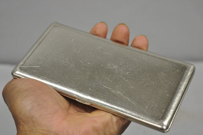 Vintage Art Deco Silver Plated Elegant Cigarette Case Holder Made in England
