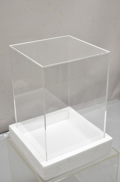 5 Sided 18" Clear Acrylic Lucite Vitrine Display Case Christine Taylor Coll.