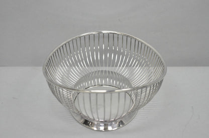 Vintage Gorham YC743 English Victorian Silver Plated Wire 11" Bread Fruit Basket