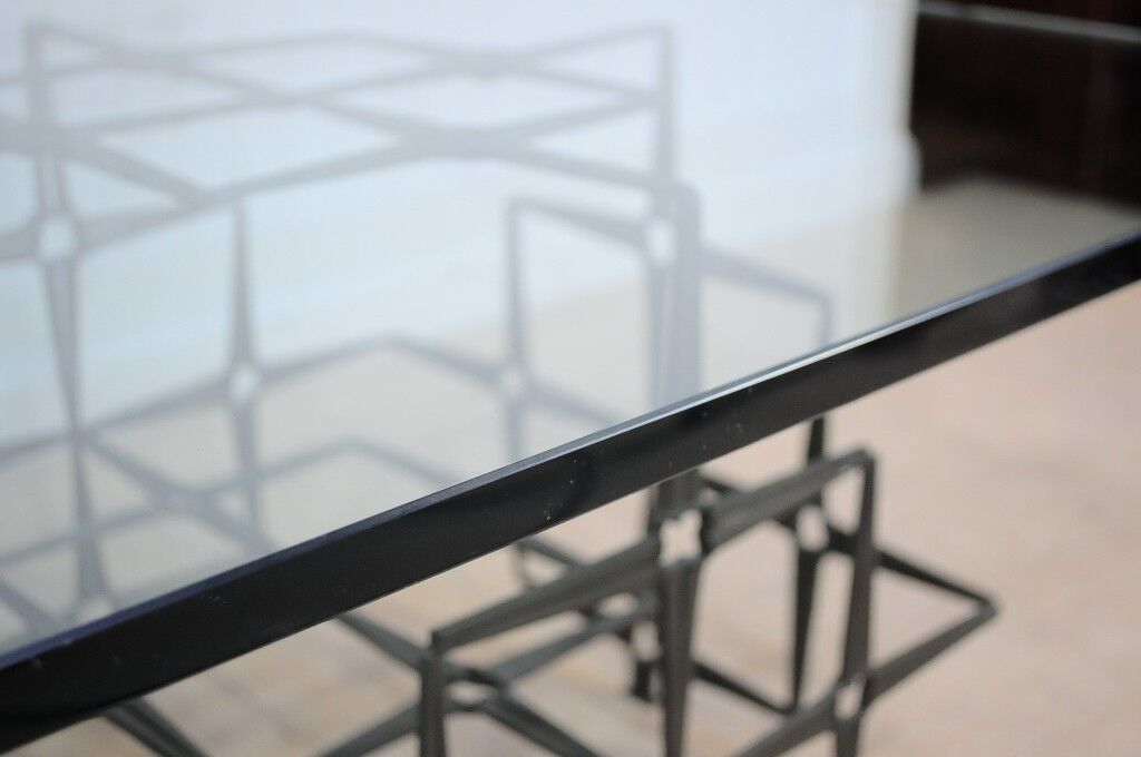 Vtg Trimark Mid Century Modern Nail Brutalist Coffee Table Green Paul Evans Styl