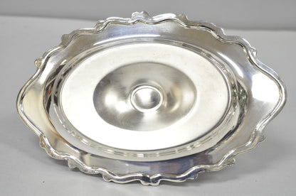 Vintage FB Rogers Silver Plated Victorian Gravy Sauce Boat w/ Attached Dish