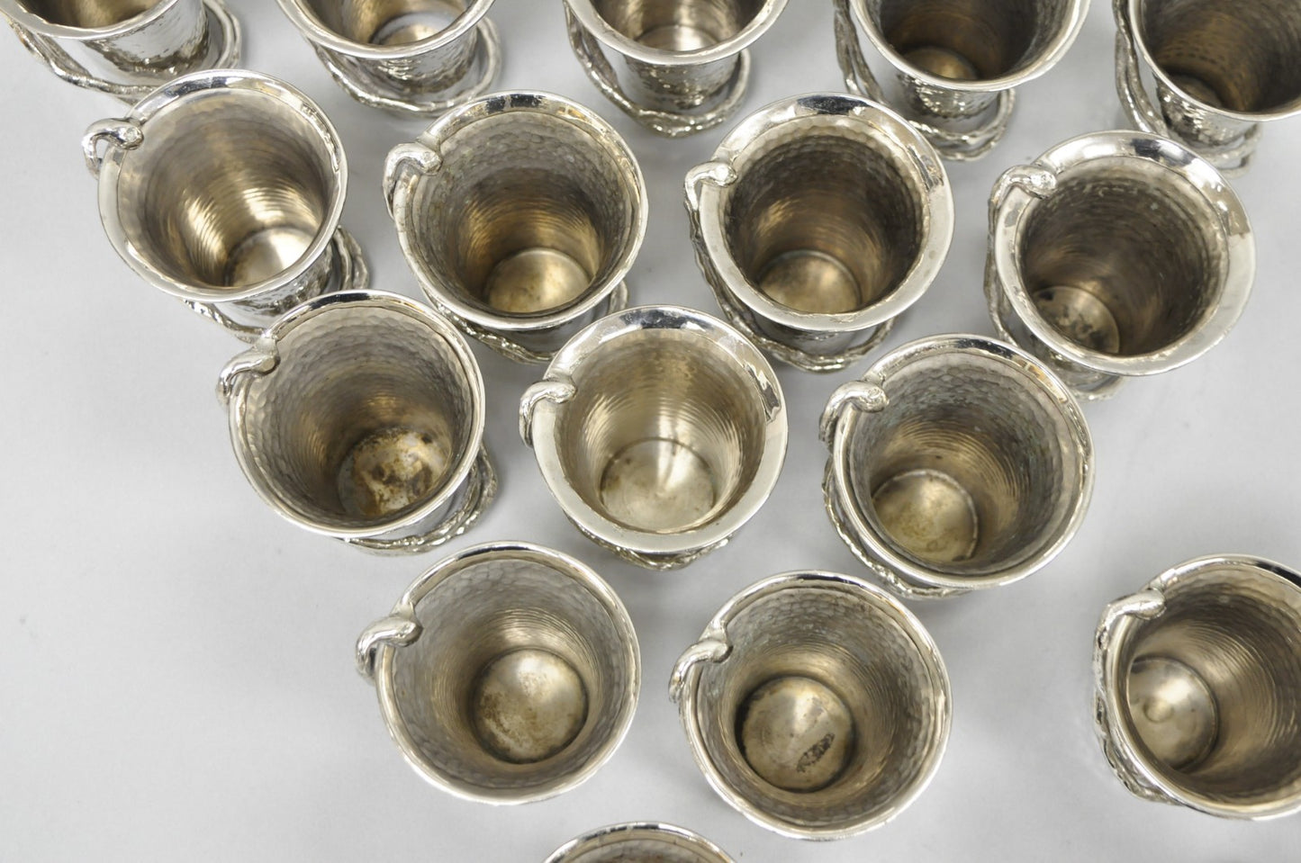 Michael Aram Wisteria Collection Hammered Nickel Silver Plated Small 4" Vase