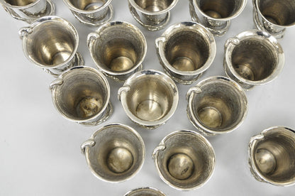 Michael Aram Wisteria Collection Hammered Nickel Silver Plated Small 4" Vase