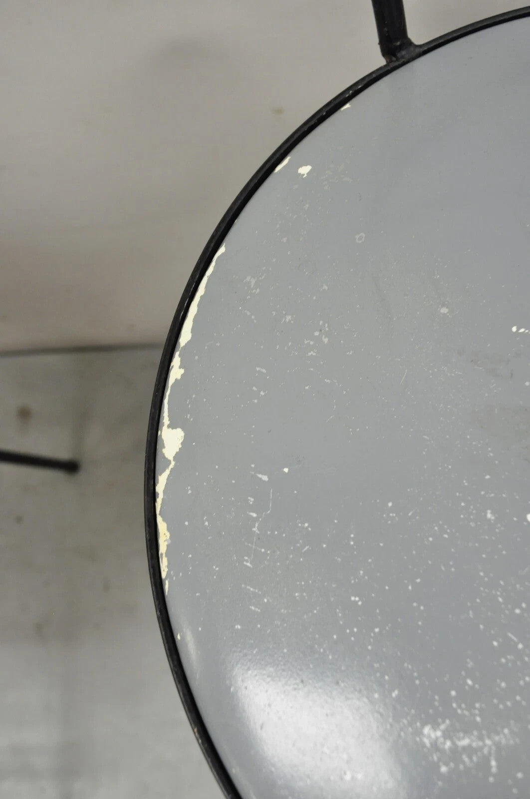 Mid Century Modern Arthur Umanoff Wrought Iron Swivel Counter Bar Stool Pair