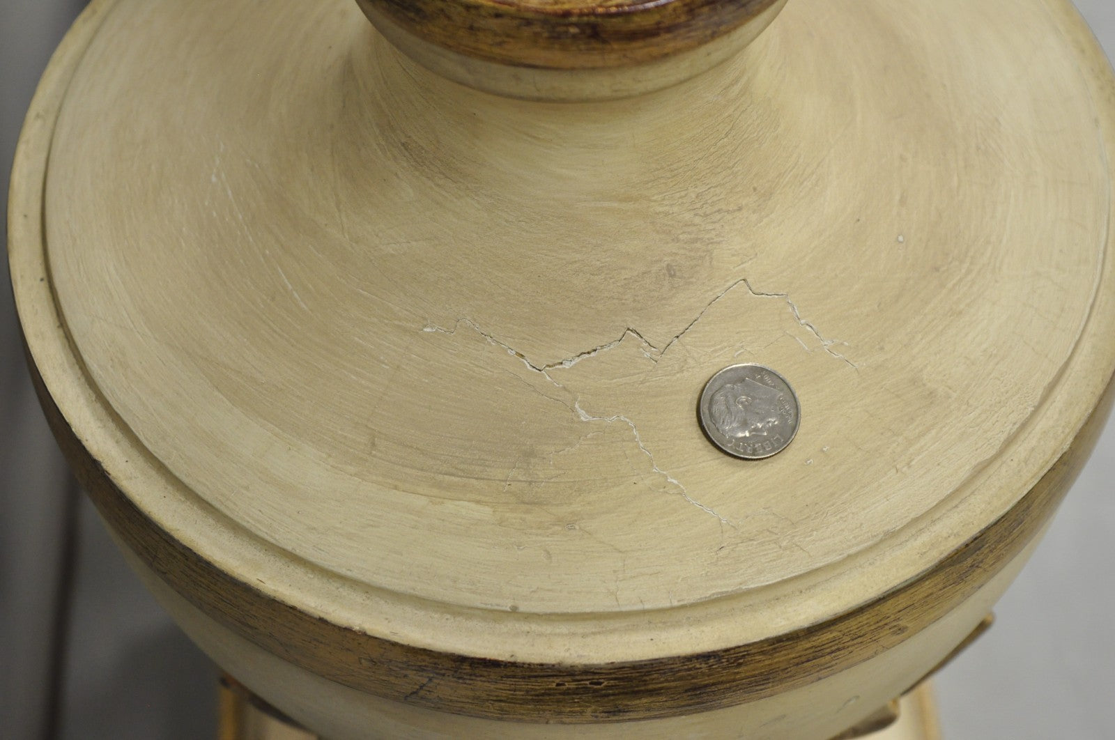 Vintage Italian Hollywood Regency Carved Wood "Burning Flame" Table Lamps - Pair