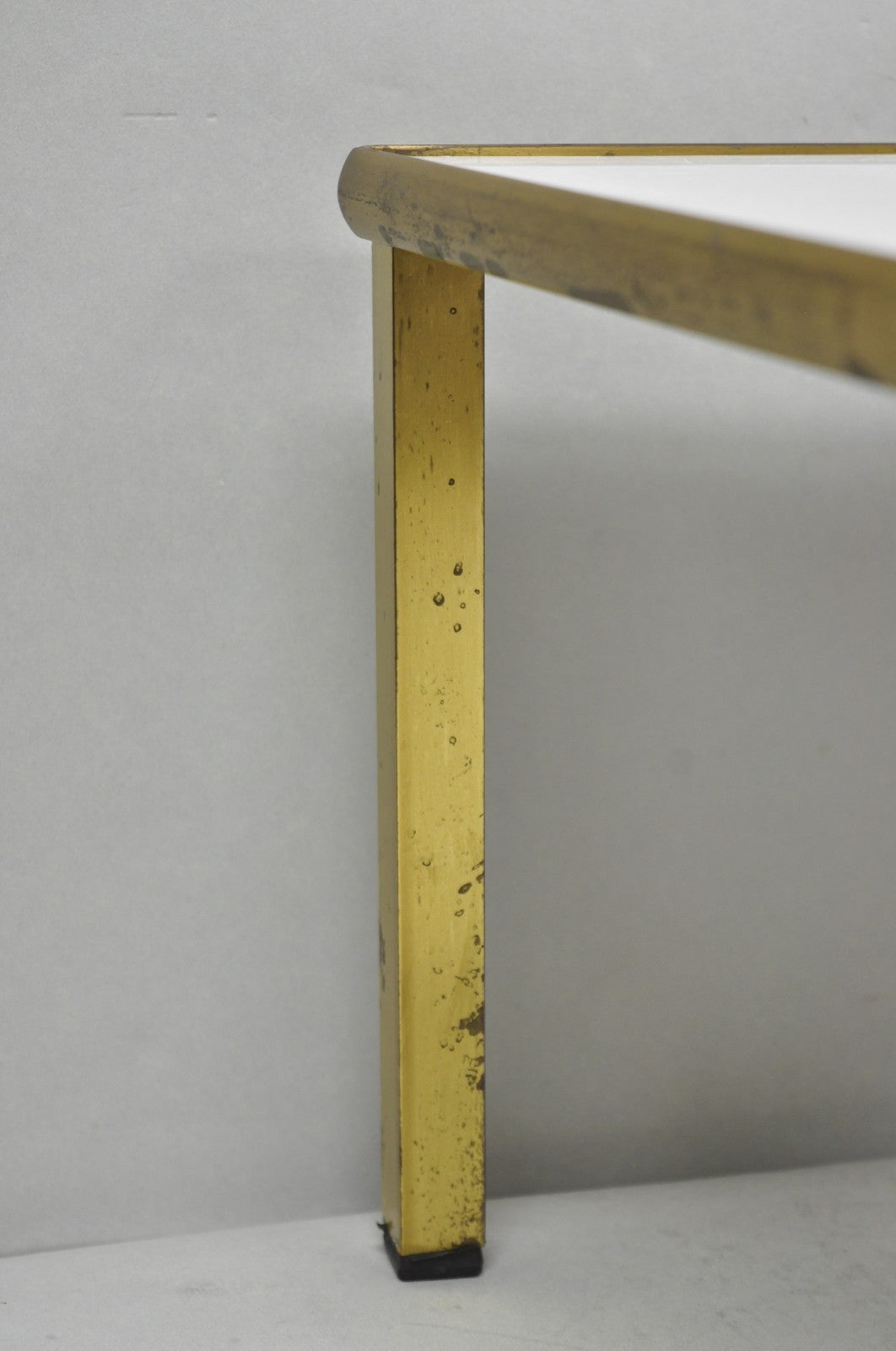 Vintage Italian Mid Century Modern Small 15" Bronze Brass Pedestal Display Stand