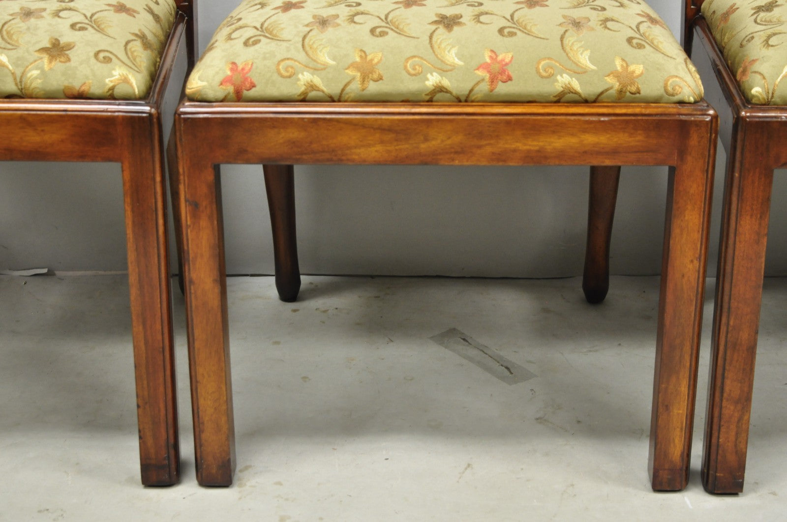 Chippendale Style Carved Mahogany Dining Side Chairs attr Theodore Alexander - 4
