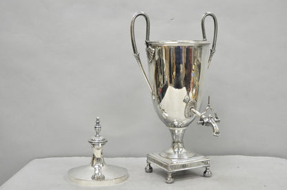 Antique English Regency Silver Plated Trophy Cup Urn Coffee Beverage Samovar
