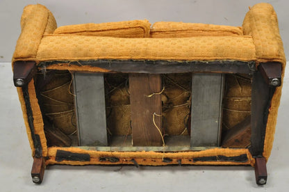 Small Vintage Wood Frame Traditional Miniature Doll Child's Kid's Sofa Couch