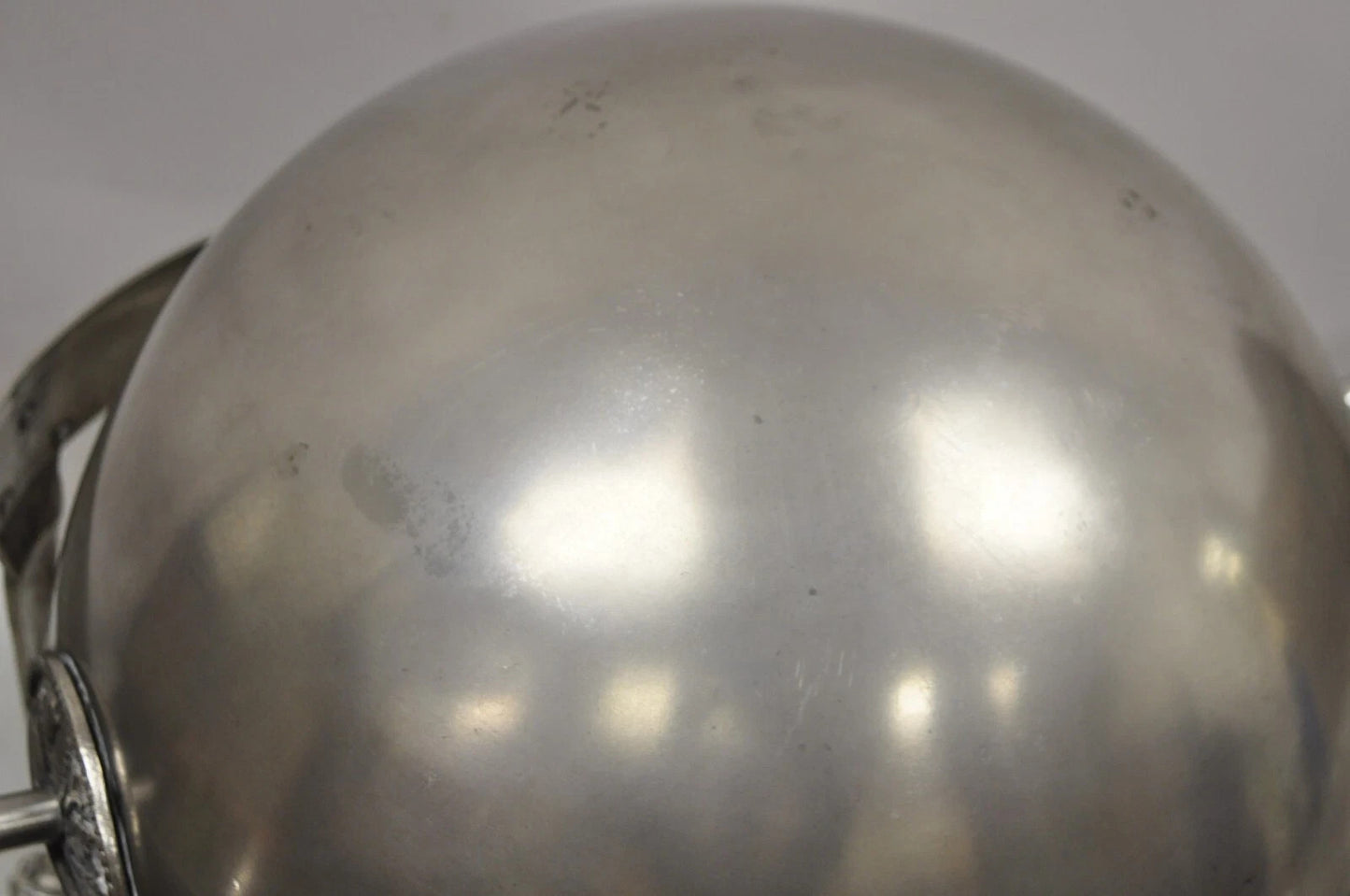 Vintage Regency Silver Plated Steel Round Catering Serving Chafing Dish w/ Lions