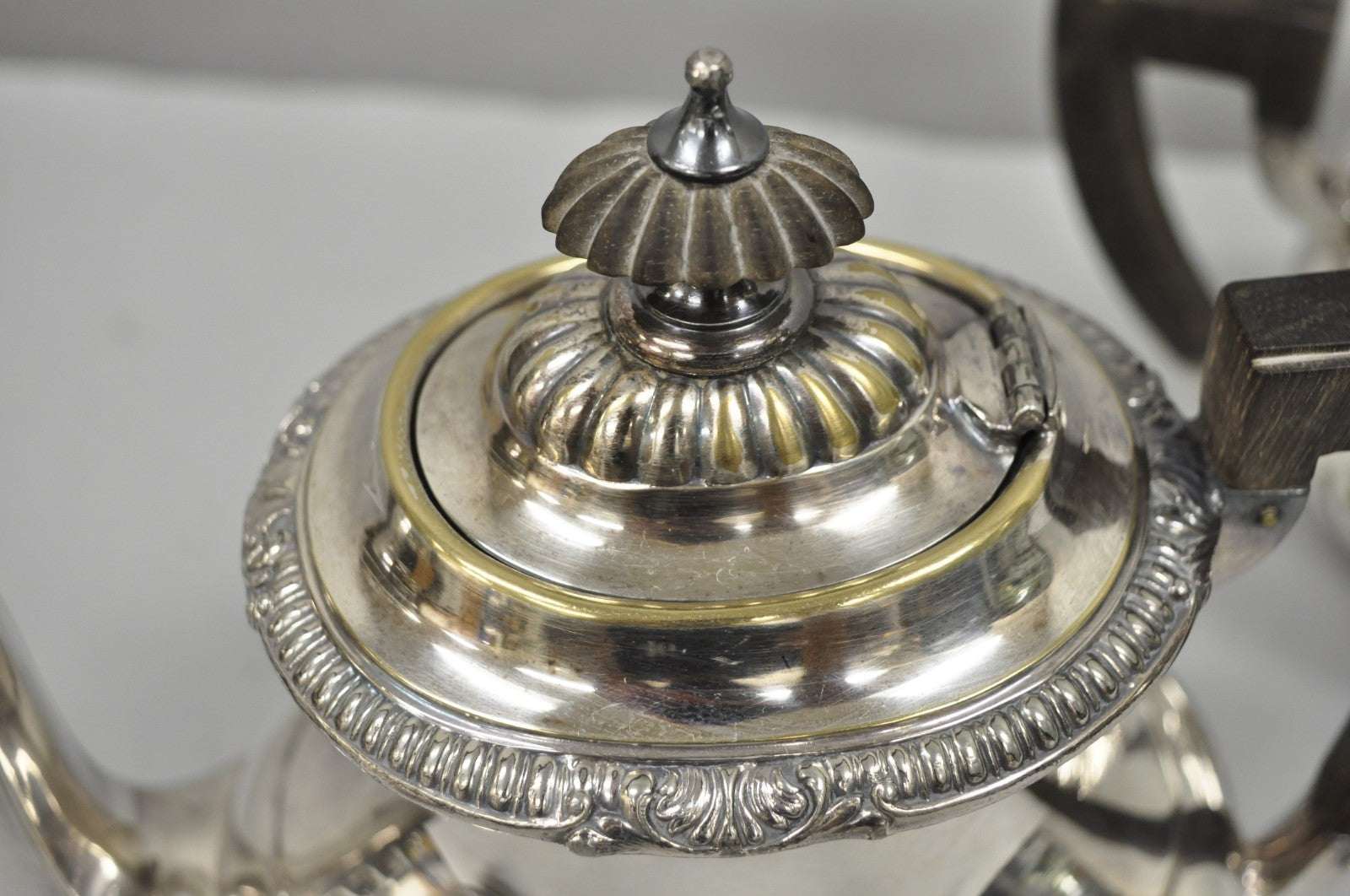 Vintage Reed & Barton Sulgrave Manor Edwardian Silver Plated Tea Set - 4 Pc Set
