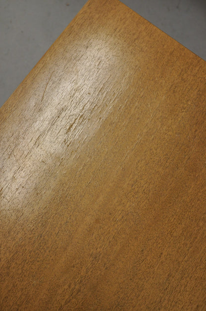 American of Martinsville Blonde Mahogany Mid Century Modern Step Up End Table