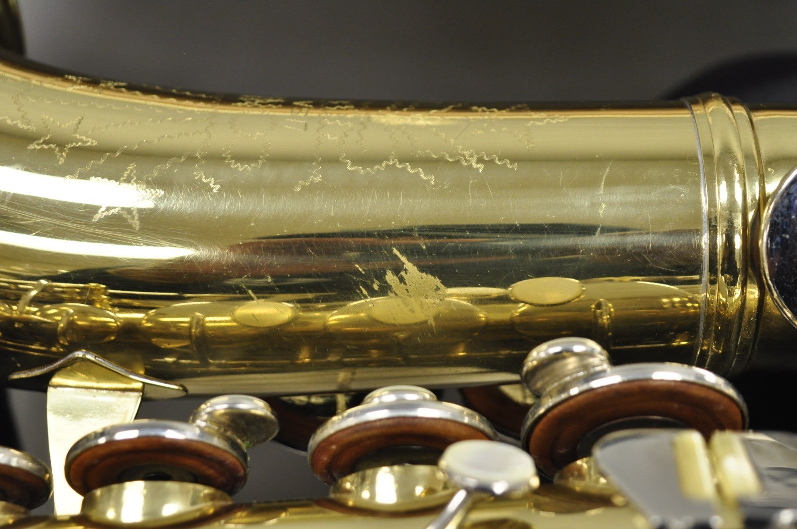 Vintage Conn USA M52762 "Shooting Star" Brass Alto Band Saxophone in Case