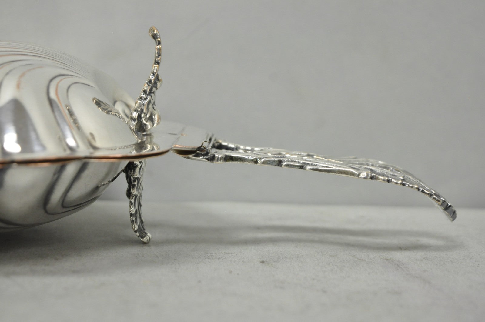 Antique English Regency Silver Plated Clam Shell Table Butler Serving Dish
