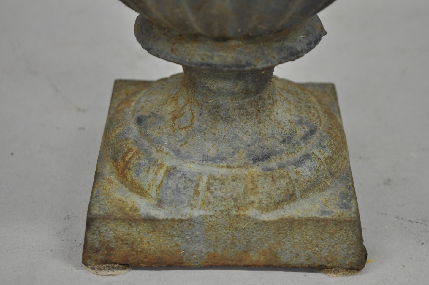 Antique Cast Iron 12" French Classical Small Urn Garden Flower Planter Pot