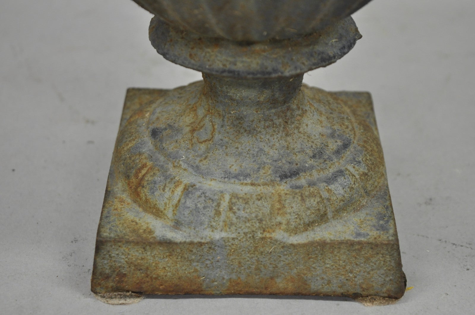 Antique Cast Iron 12" French Classical Small Urn Garden Flower Planter Pot