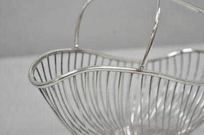 Vintage Mid Century El De Uberti Italy Silver Plated Wire Wine Bottle Holder