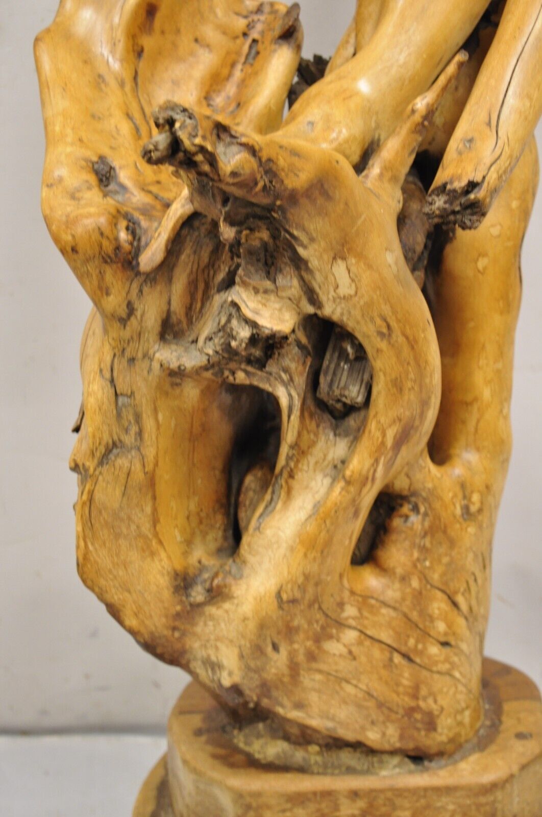 Vintage Mid Century Modern Large Teak Root Driftwood Abstract Statue Sculpture