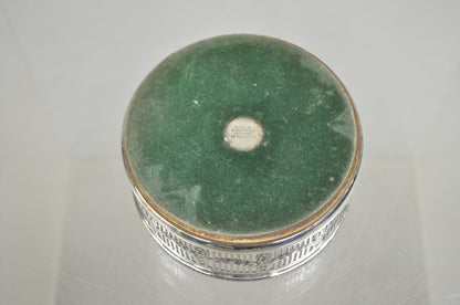 Sheffield Edwardian Silver Plated Fretwork Draped Mahogany Wine Bottle Coaster