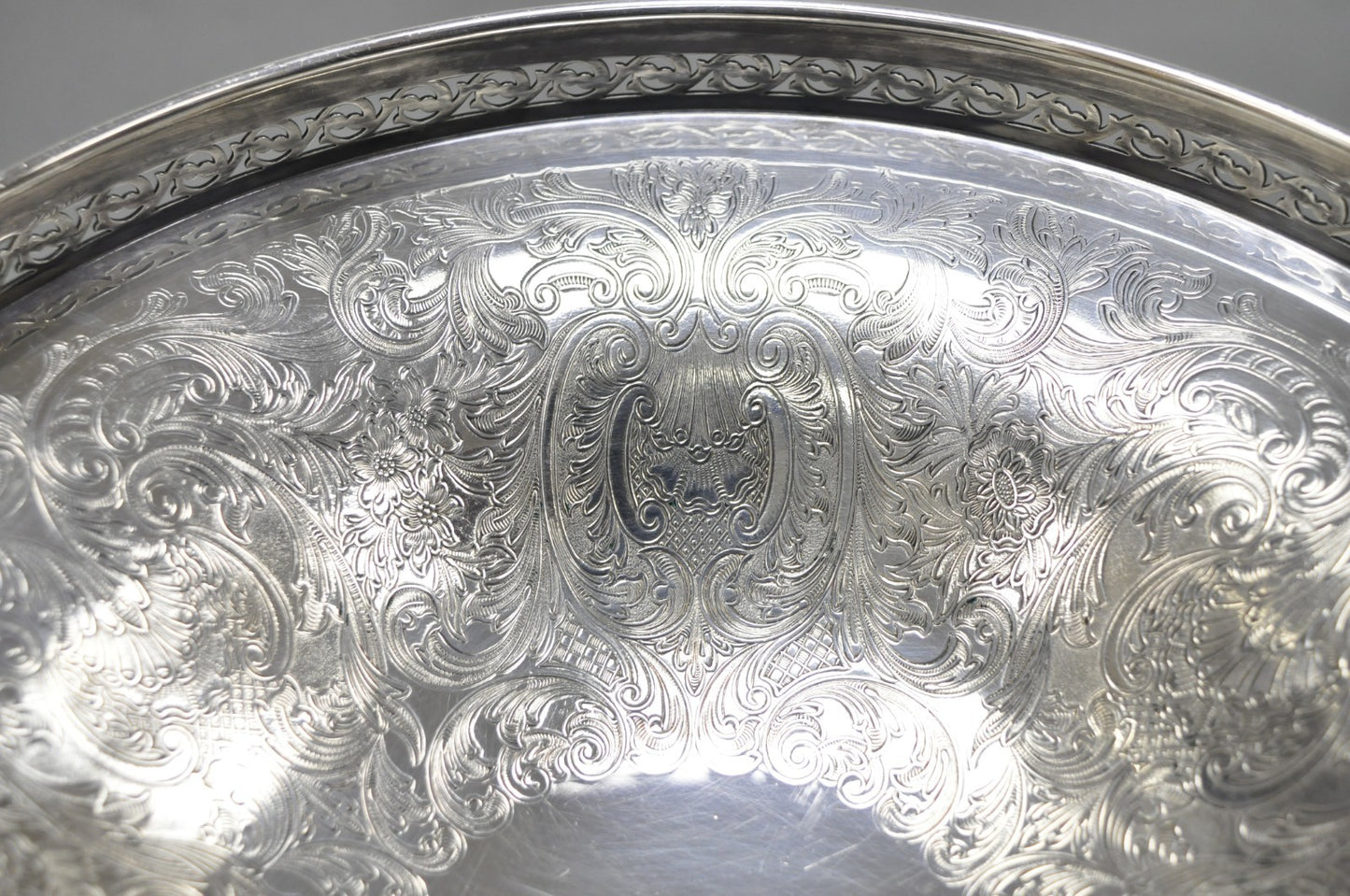 Vintage Barker Ellis England Silver Plated Pedestal Compote Tazza Candy Dish